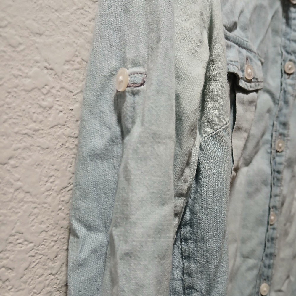 J. Crew Light Blue Denim Shirt - Picture 5 of 6